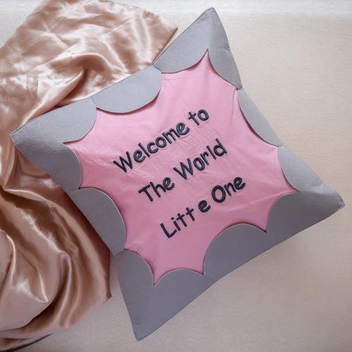 Welcome to the world cushion cover