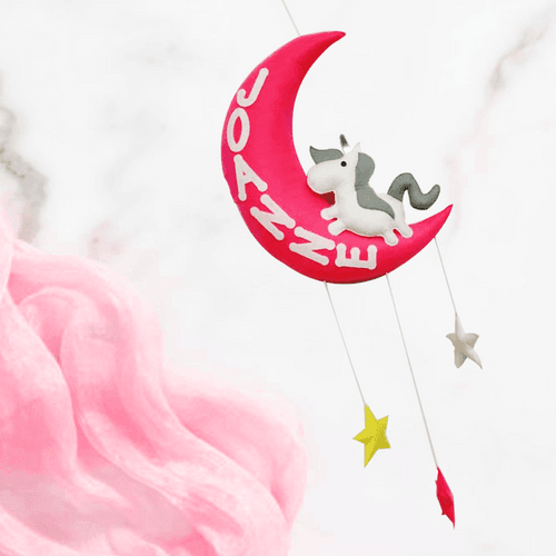 Unicorn on Moon Hanging