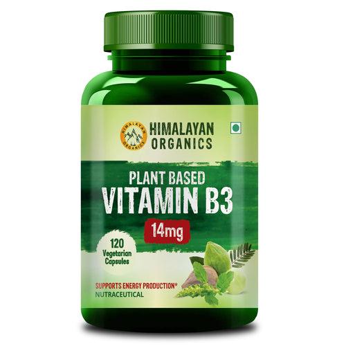 Himalayan Organics Plant-Based Vitamin B3 | Supports Healthy Skin and Heart 120 Capsules