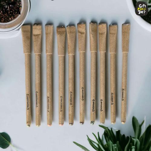 Buy Eco-Friendly Paper Seed Pen ( Pack Of 10) Online - Gift Kya De