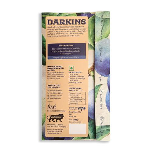 Darkins Chocolate 70% with Blueberries