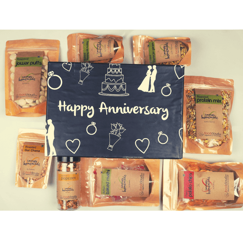 Happy Anniversary Treats Hamper (Pack of 8)