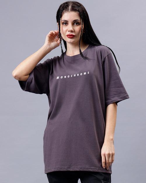 Monochrome Oversized Women Tshirt