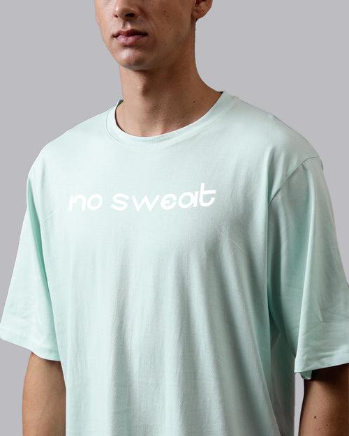 No Sweat Mint Blue Oversized Men's Tshirt