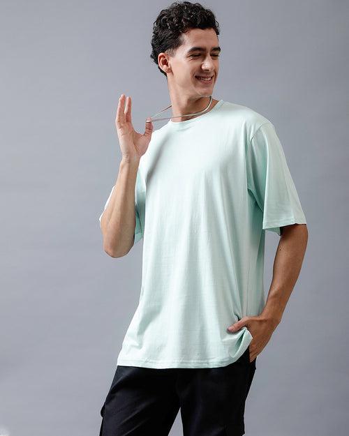 Combo Pack Of 2 | Mint Oversized T-shirt + Black Cargo