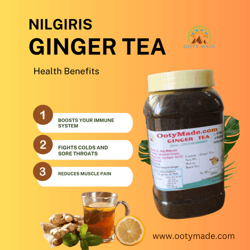 Organic Ginger Chai - Ooty Tea Factory's Finest Blend for Health and Flavor-sukku tea-ginger chai