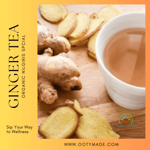 Organic Ginger Chai - Ooty Tea Factory's Finest Blend for Health and Flavor-sukku tea-ginger chai