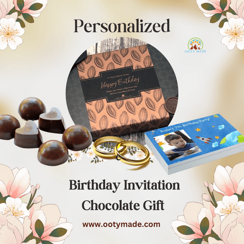 Birthday Invitation- Personaliszed Chocolate Gift Box- ( Sample)