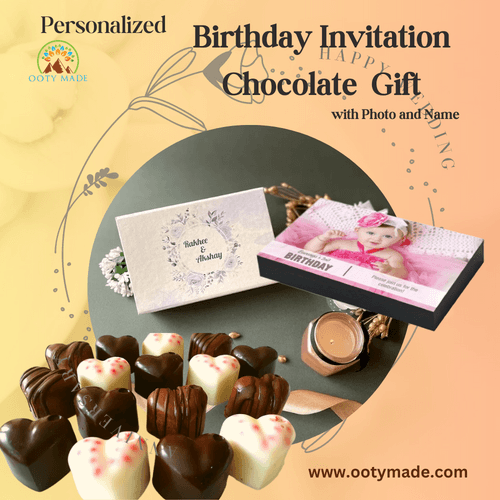 Birthday Return Gifts- personalized Chocolate Gift with photo- (Minimum 10 Pices)