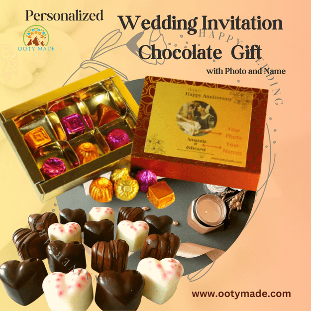 Customised chocolate gift pack for Birthday,Wedding, Anniversary