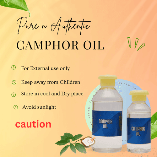 Premium Camphor Essential Oil - 100% Pure and Natural for Hair Care