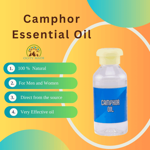 Premium Camphor Essential Oil - 100% Pure and Natural for Hair Care