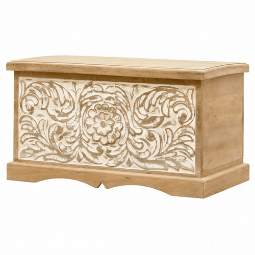 Trunk ( sandook ) - Wooden — Dahlia Carved