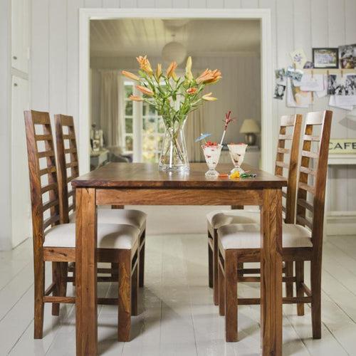 Dining Table Set (4) Wooden - Gladiolus