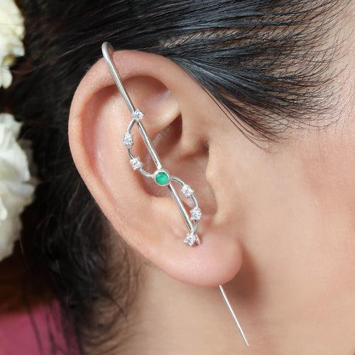 Star Constellation Silver Needle Ear Cuff