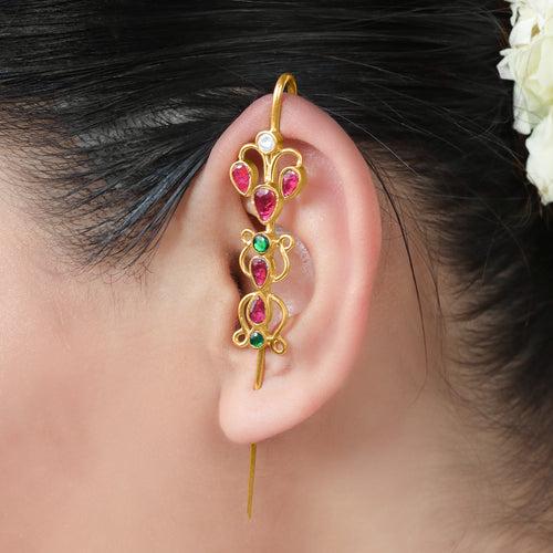 Traditional Silver 92.5 Needle Ear Cuff