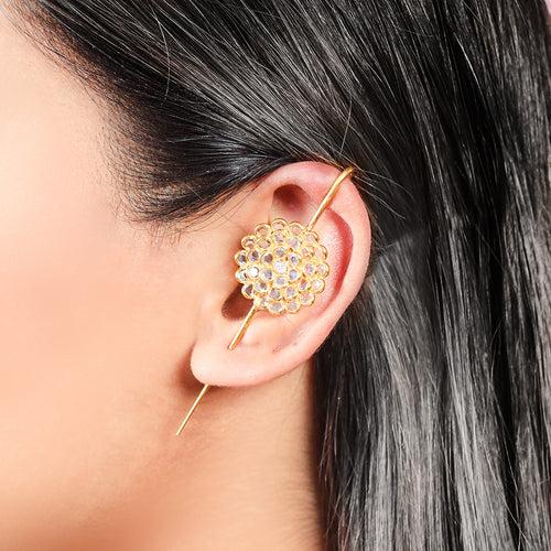 Silver Sparkling Earcuff