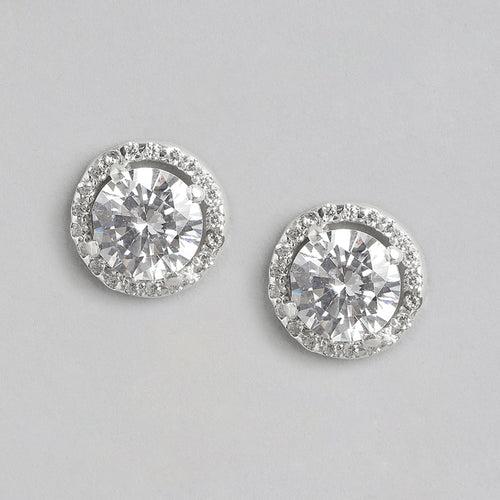 92.5 Silver Whirl Stud Earrings