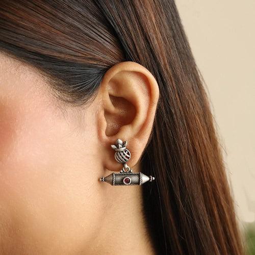 Silver bohemian beauty earring