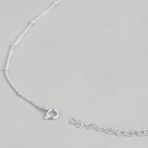 92.5 Silver Blue Spiral Necklace