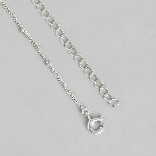 92.5 Silver Zircon Ring Necklace