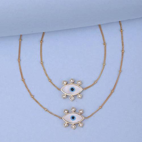 Evil Eye Silver Anklet