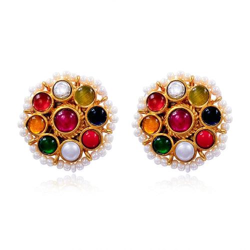 Celestial Navratan Harmony Studs