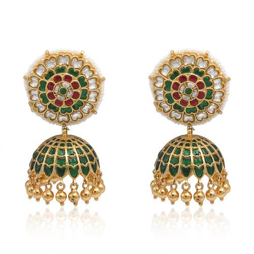 Majestic SILVER  92.5 KUNDAN JHUMKA