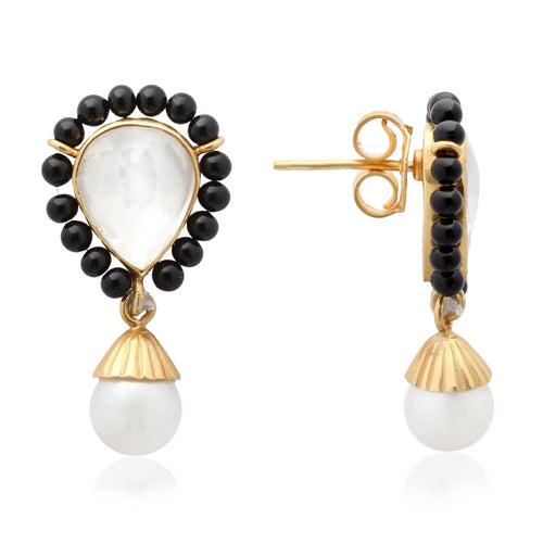 Pearl Drop Mangalsutra earrings