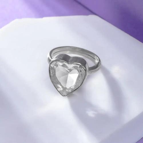 SILVER 92.5 HEART RING