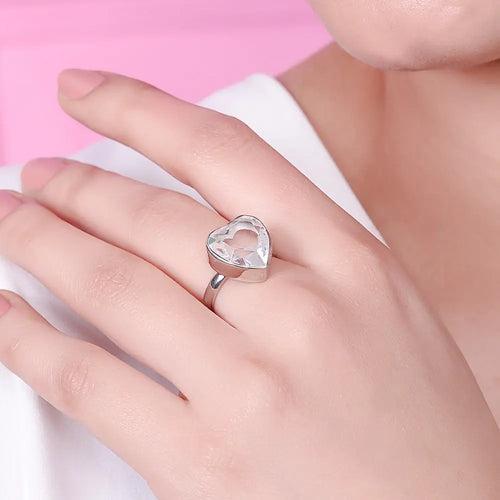 SILVER 92.5 HEART RING