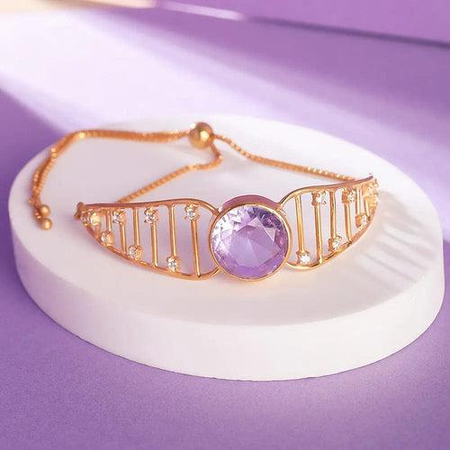 Silver 92.5 Lavender Bracelet