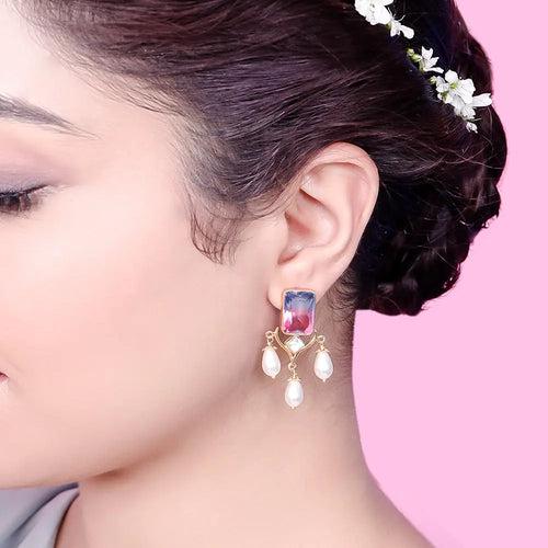 SILVER 92.5 PEARL EARRING