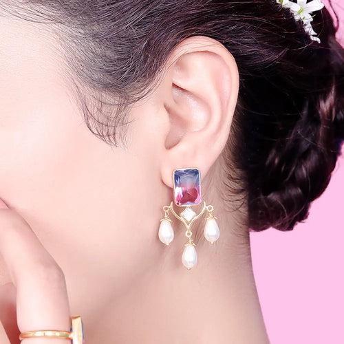 SILVER 92.5 PEARL EARRING