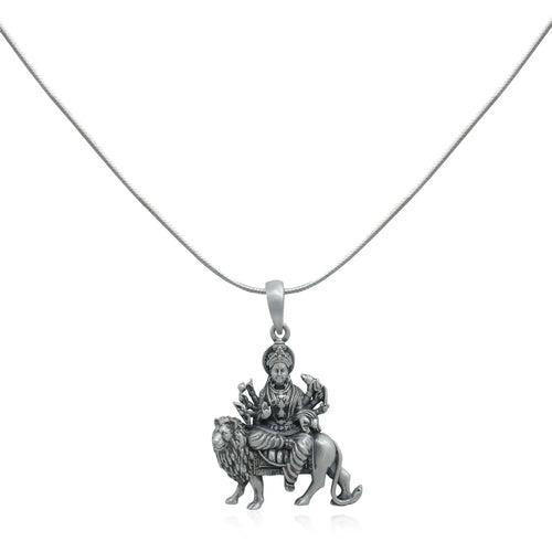 Sherawali Mata Silver 92.5 Pendant