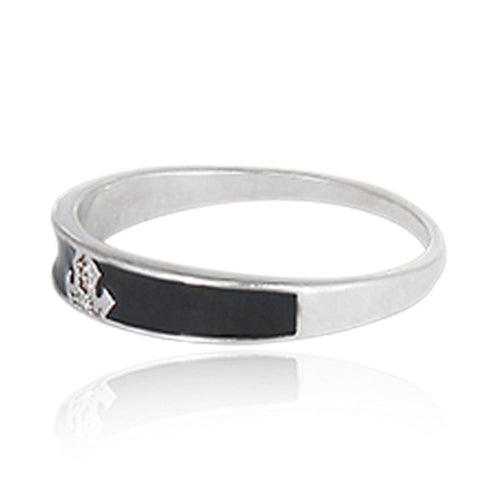 Black Silver Ring