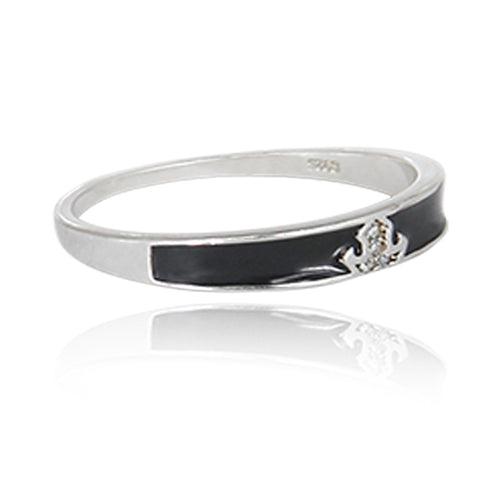 Black Silver Ring