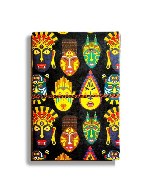 Ethnic Mask  | Handmade Travel Diary | A5 100 Pages