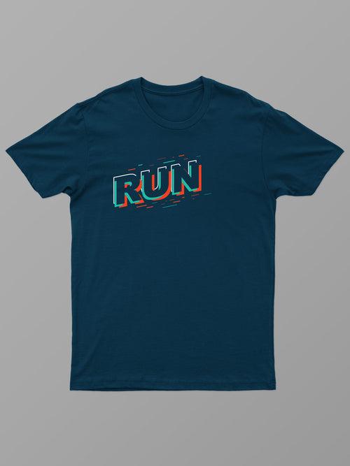 Run | ACTION series | Graphic Sports T shirt for Men