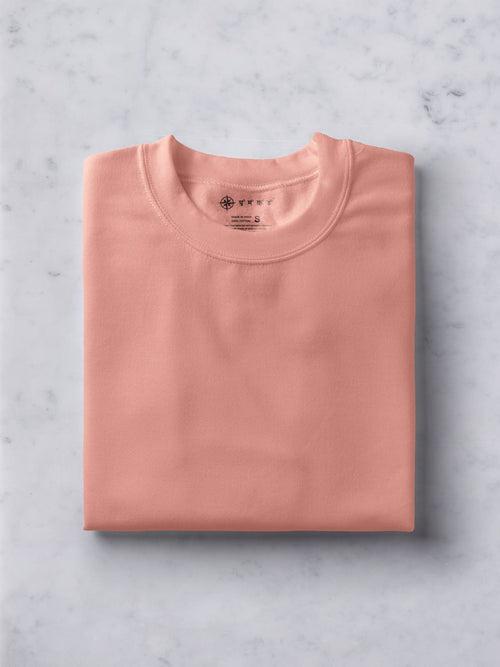 Sunset Pink | Plain T shirt