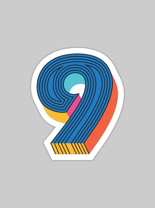 Nine Number | Bike/Laptop/Car Sticker