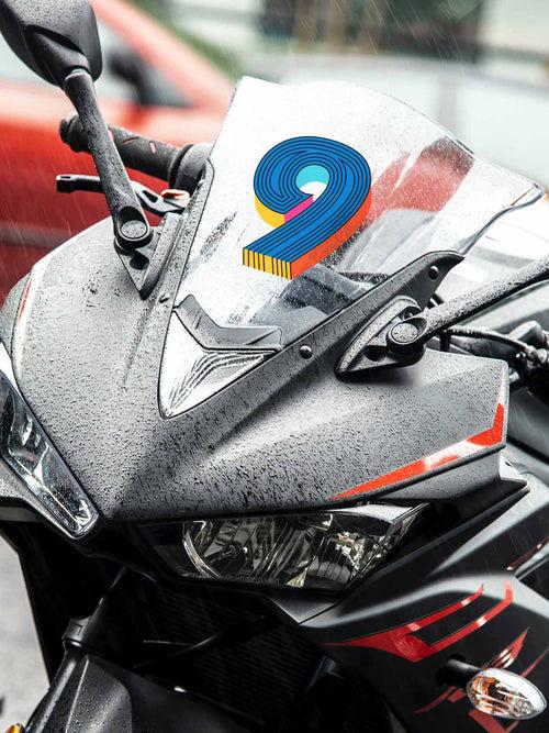 Nine Number | Bike/Laptop/Car Sticker