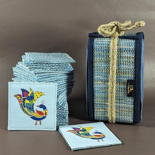 Upcycled Handwoven Indian Folk Art Memory Game (MG0524-009) PS_W