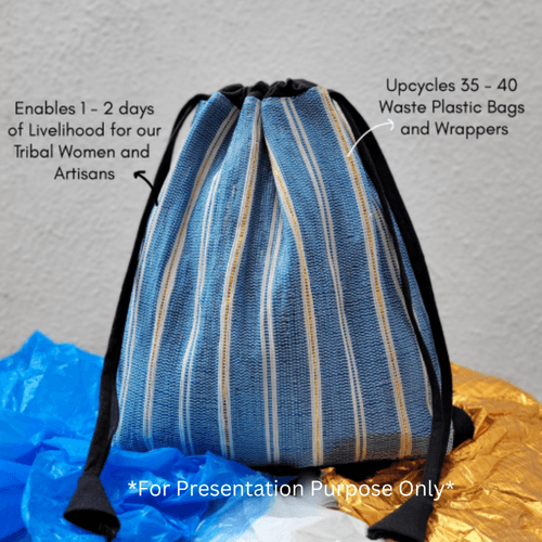 Upcycled Handwoven Light Backpack (NLBP0524-007) PS_W
