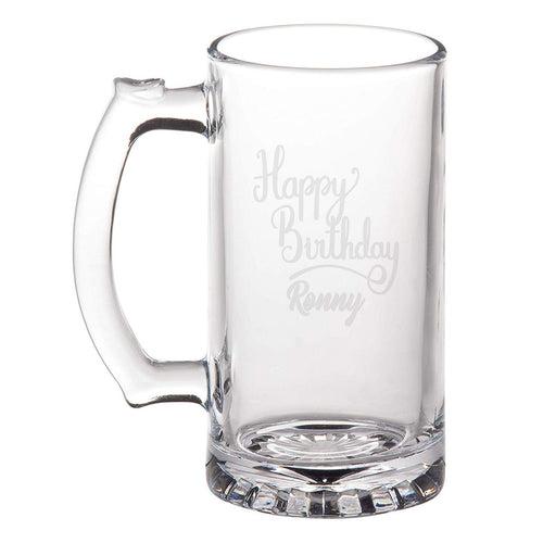 Personalised Beer Glass - Set of 2
