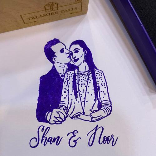 Couple Photo Stamp- Multiuse Ink Stamps!