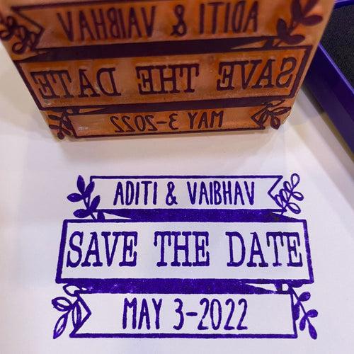 Save The Date - Wedding Invitation Stamp