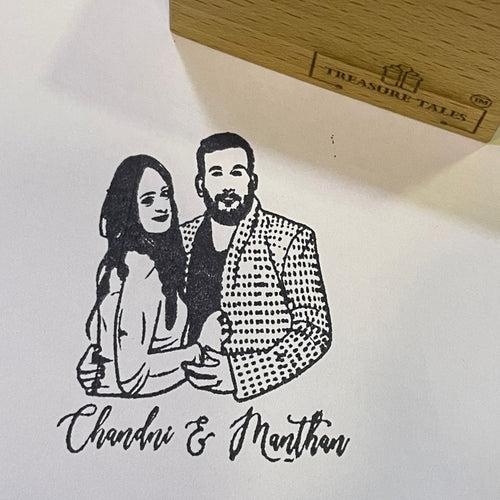 Couple Photo Stamp- Multiuse Ink Stamps!