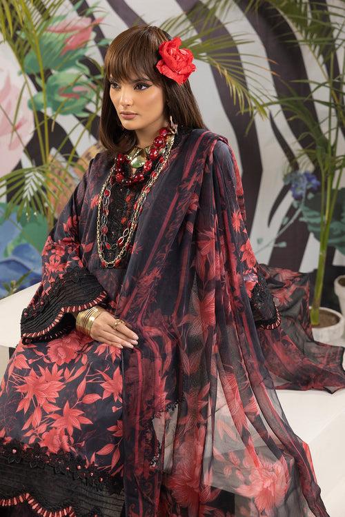 Adan's Prints Lawn Suits by Nazia Noor | 2024 - Print 5506 (SS-5142)