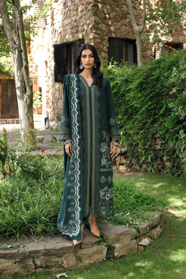 Qalamkar Qlinekari Linen Suits | 2024 | LM-05